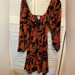 A New Day Brand Dress. Size XL. Color Burnt Orange and Black